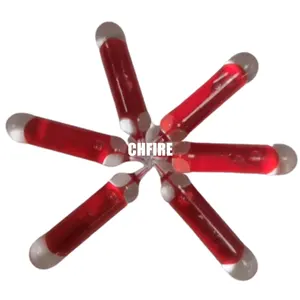 消火スプリンクラーヘッドに使用されるCHFIRE標準赤色ガラス電球タイプ