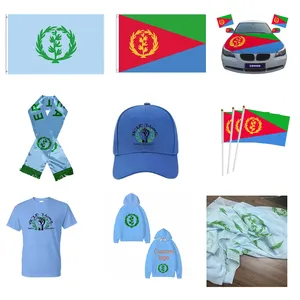 Tradizionale promozionale eritrea sciarpa stampa digitale con sciarpe eritrean custom eritrea flag sciarpa sciarpa