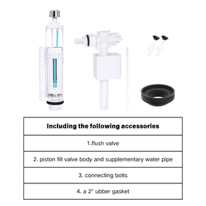 JIELIN Kit de Reparación de <span class=keywords><strong>Cisterna</strong></span> de <span class=keywords><strong>Inodoro</strong></span> Moderno, Válvula de Doble Descarga, Válvula de Llenado Lateral, Ahorro de Agua, Ecológico, para Reemplazo de Tanque - Product Image 2