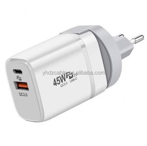 45W PD USB-C Fast Charger with Folding <b>Plugs</b> Universal Travel Adapter with QC3.0 UK/EU/US/AU Wall Charger for iPhone Laptop - Product Image 4
