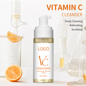 Limpiador Facial Espumoso Orgánico de Niacinamida y Vitamina C, Antiarrugas, Blanqueador, Hidratante, con Beneficios para Limpiar los Poros - Product Image 6