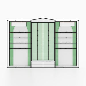 Negozio di costumi da bagno in stile italiano scaffali da parete per reggiseno in metallo scaffale dorato mobili da esposizione per negozio al dettaglio - Product Image 4