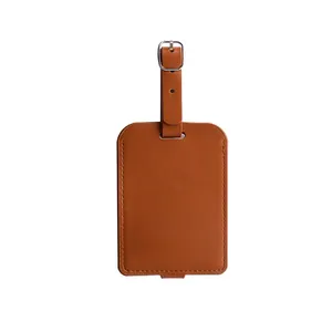Etiqueta de cuero para equipaje Comprar Etiquetas de equipaje seguras con láser a granel Etiquetas de equipaje con logotipo personalizado