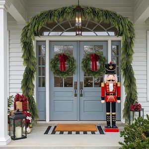 Guirlande de Noël en pin artificiel YUELIAN, guirlande de pin réaliste verte pour cheminée, escalier, décoration de Noël, décoration de la maison - Product Image 4