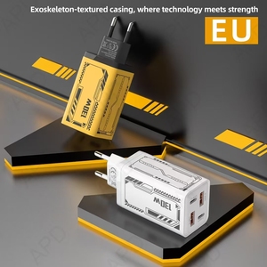 Cargador Rápido GaN PD de 130W para el Hogar, Doble USB Tipo-C, OTP, Ecológico, Universal para Teléfono Móvil y Cámara, Carga Rápida, Enchufe US/EU/UK - Product Image 5