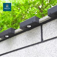 Lampe murale solaire LED extérieure Tayire RGB en polycarbonate pour jardin, patio, clôture, éclairage décoratif étanche, 2 ans de garantie, CRI Ra90, dimmable