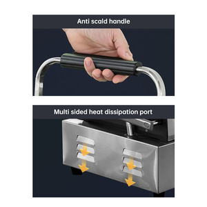 Thương Mại Sử Dụng Thiết Bị Nhà Bếp Thép Không Gỉ Điện Panini <span class=keywords><strong>Sandwich</strong></span> Press Maker Grill Liên Hệ Với Grill - Product Image 4