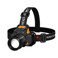 Lampe frontale LED COB à capteur, réglable, super lumineuse, haute CRI 95, USB, en aluminium, IP65, pour la pêche nocturne en plein air, la plongée, le camping