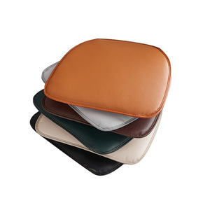 Coussin de chaise en cuir imperméable, résistant aux taches, couleur unie, fermeté moyenne, pour salon - Product Image 4
