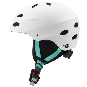 Casque de ski taille unique noir avec sangle vert citron, protection pour sports d'hiver, pour adultes et enfants - Product Image 3