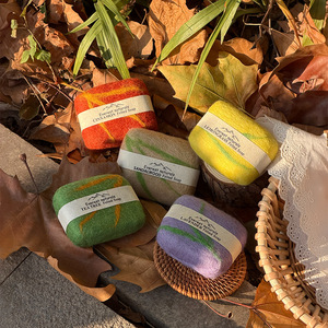 Jabón Artesanal de Fieltro de Lana, Exfoliante Natural, para Limpieza Corporal, Jabón Artesanal para Spa y Regalo, Ecológico, Sin Desperdicio - Product Image 3