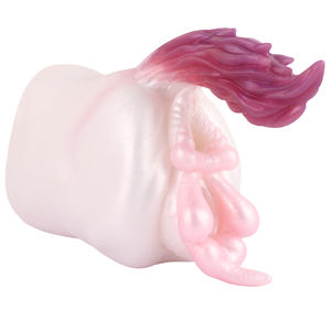 GEEBA-6263 poney cul forme mâle masturbateur double canal Silicone matériel adulte érotique jouets fantaisie série masturbateur - Product Image 1