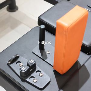 Fitlynx Durable V5 Pilates Reformer Half Trapeze <span class=keywords><strong>360</strong></span> Cama de núcleo giratorio sin límites Estudio comercial Aluminio negro con torre - Product Image 6