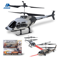 Hélicoptère militaire RC 2,4 GHz avec vol stationnaire automatique, décollage et atterrissage à une touche, mode de combat infrarouge, jouet hélicoptère camouflage pour enfants