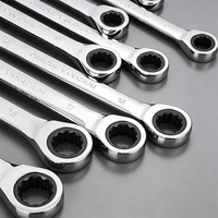 Clé à cliquet 72 dents finition miroir 6-32 mm pour réparation domestique, outils manuels, entretien mécanique automobile et de vélos