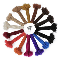 Extensions de Locks Afro Crépus Naturelles et Douces 100% Cheveux Humains Faits Main, Extensions de Dreads au Crochet en Cheveux Humains