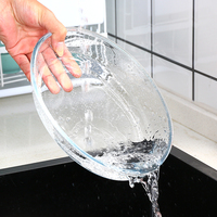 Bol de cuisson de gâteau en verre borosilicaté Rangement des aliments et récipient à l'épreuve du four pour la cuisson et les grillades