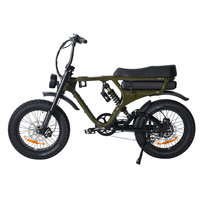 Bicicleta Eléctrica Todoterreno de 1000W con Doble Motor, Neumáticos Anchos, Suspensión Completa, Frenos Hidráulicos de 4 Pistones, Bicicleta Eléctrica para Adultos