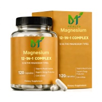 Complément Alimentaire en Capsules de Magnésium Complexe 12-en-1 OEM pour la Mémoire et le Soutien du Sommeil