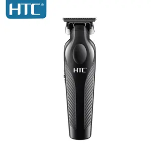 Cortadora de pelo profesional de pulvimetalurgia HTC AT-576, cortadora de pelo con Motor reforzado, recortadora silenciosa portátil
