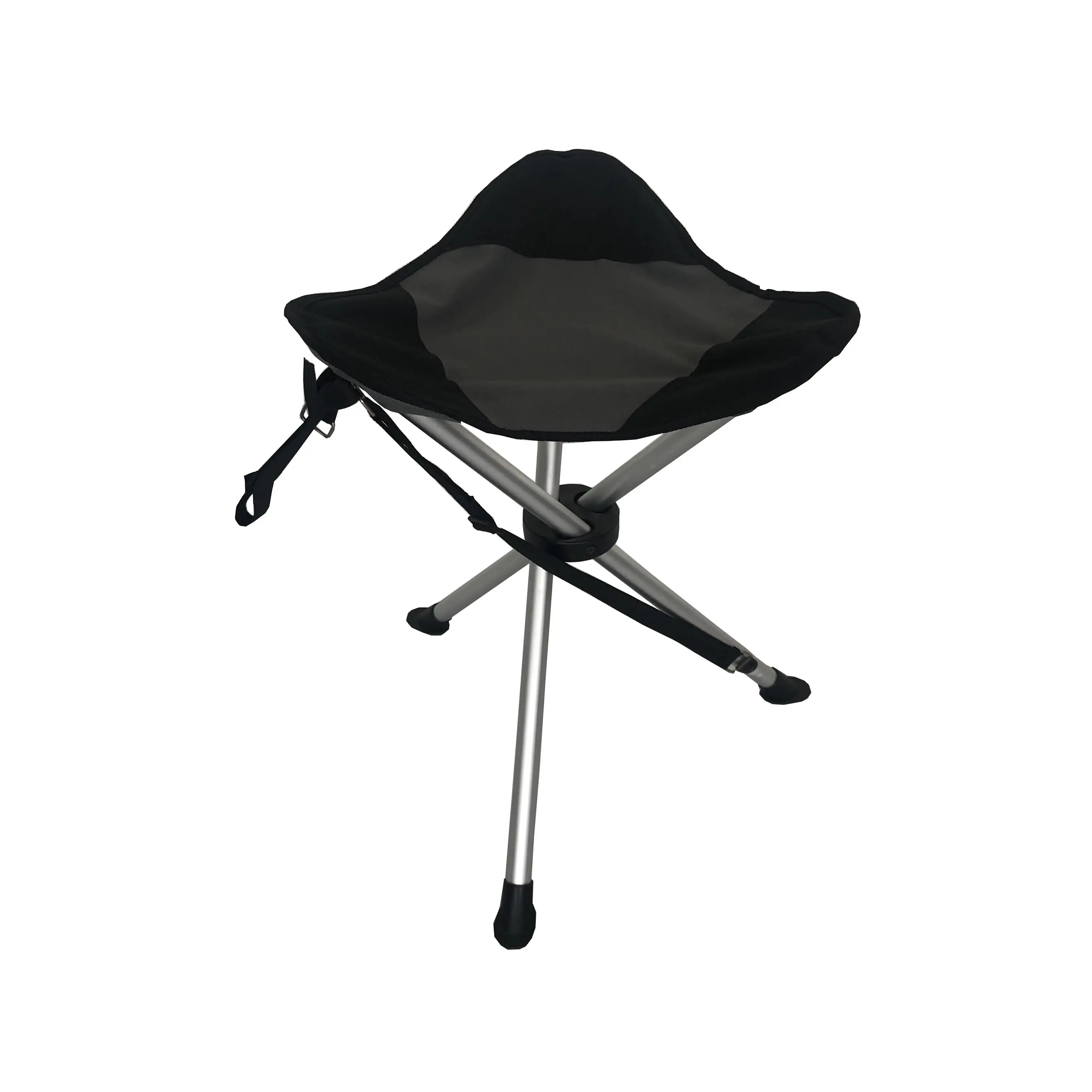 Trépied portable avec cadre en acier, chaise de camping, tabouret d'extérieur, chaise de pêche pliante pour le jardin et les voyages