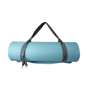 Kaliteli gri ayarlanabilir taşıma egzersiz askısı Sling Yoga Mat taşıyıcı Yoga Mat kemer