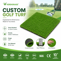 Gazon synthétique Verdigrass Custom Premium 15 mm PP+PE pour putting de golf, intérieur/extérieur, luxe, professionnel, zone d'entraînement, écologique
