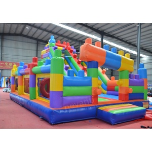 <span class=keywords><strong>Château</strong></span> <span class=keywords><strong>professionnel</strong></span> <span class=keywords><strong>gonflable</strong></span> commercial extérieur en PVC plein d'entrain grand avec toboggan 8x6 - Product Image 2