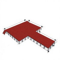 Chaoda Nouveau Design Scène de batterie portable, structure en alliage d'aluminium, connexion par goupilles, conception de treillis modulaire, installation rapide, réglable