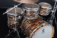 Batterie de jazz professionnelle en bois LIchuang-artist Yishujia avec des peaux REMO-UT doublement huilées et une construction en érable et bouleau