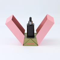 Luxuriöse Zweitürige Geschenkbox aus Papier mit Magnetverschluss für Einzelne Parfüm-, Nagellack- oder Wimpernflaschen, Recycelbar