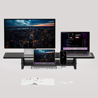 Support d'ordinateur portable Support de stockage amovible et portable Support d'extension d'ordinateur augmentant la hauteur