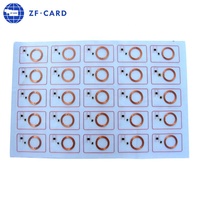 Carte intelligente RFID double fréquence CR80 PVC 125KHz TK4100 étanche, feuille d'incrustation 0,38-55mm pour carte-clé de contrôle d'accès hôtelier