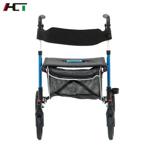 Wholesale <strong>Adults</strong> Rollator <strong>Walker</strong> Helper Folding Aluminium 4 Wheel Rollator <strong>Walker</strong> <strong>With</strong> <strong>Seat</strong> - Product Image 5