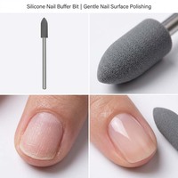Embout de polissage pour ongles en silicone Evolisse Salon, forme balle, embout universel pour manucure, cuticules, pointes d'ongles en acrylique