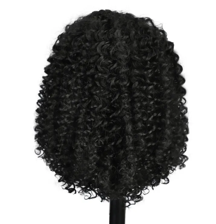2023 nouveau style fibre chimique couvre-chef complet petites perruques bouclées africaines perruques européennes et américaines pour les femmes noires