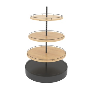 Boutique génial rond en <span class=keywords><strong>bois</strong></span> étagère en métal - Product Image 1