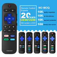 Télécommande universelle TV Offres Spéciales pour téléviseurs intelligents série Roku avec contrôleur de boutons de raccourci Netflix Hulu VUDU 4