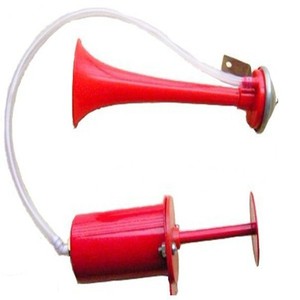 Klaxon de vélo rouge en métal, son puissant, alimenté par batterie, fabriqué en Chine, modèle général, accessoire de cyclisme - Product Image 5