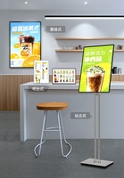 Boîte à lumière LED A4 double face, présentoir de bureau, support d'affichage en acrylique, cadre photo, menu de restaurant, décoratif