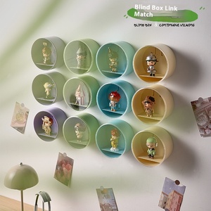 Tường Treo Single-Tier Acrylic Hiển Thị <span class=keywords><strong>Rack</strong></span> Cho Mù Hộp Chống Bụi Nhà Lưu Trữ Tay Hiển Thị Tủ Bong Bóng Mart Đồ Ăn - Product Image 1