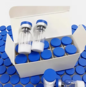 Frascos de vidrio con tapa abatible de plástico azul para polvo liofilizado |   Viales estériles a granel para cosméticos de belleza con tapa a presión - Product Image 5
