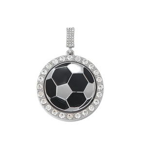 Pendentif Football Goutte d'Huile Rotatif 45mm Hip-Hop Personnalisé pour Collier en Bambou Commémoratif – Vente Chaude Europe et <span class=keywords><strong>Amérique</strong></span> <span class=keywords><strong>du</strong></span> <span class=keywords><strong>Nord</strong></span> - Product Image 6