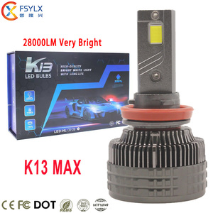 FSYLX K13 MAX Auto LED <span class=keywords><strong>Super</strong></span> ad alta potenza 240W 28000LM H1 H3 H4 H7 H11 9004 9005 9006 9007 9012 Auto fari a LED Para Auto H4 H1 - Product Image 1