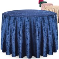 Nappe ronde en velours rose blush, 100% polyester, lavable, bon marché, française, unie, 2025