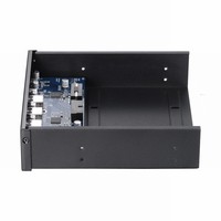 New 5.25" Drive Bay SATA 4-Port USB 3.0 + 2-Port Type-C 5GBps Transfer Rate Computers Durable Aluminum Alloy 1-Year Warranty