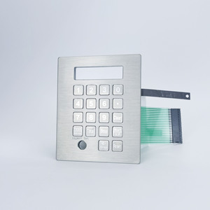 Vandal kháng thép không gỉ <span class=keywords><strong>LCD</strong></span> số nhiên liệu Dispenser bàn phím với các nút kim loại - Product Image 6