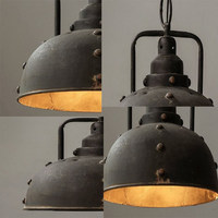Suspension industrielle en fer, style vintage rétro, rivets steampunk, pour loft, café, bar, restaurant, salle à manger - Fournisseur direct d'usine, vente en gros