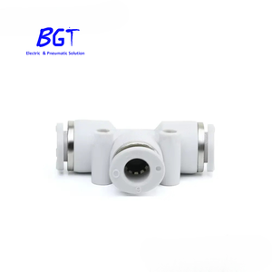 Automatización industrial Push-In PE 6 Accesorios neumáticos Unión en T Piezas neumáticas para conexión - Product Image 2