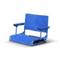 Chaise de pêche pliable compacte, siège de stade portable avec accoudoirs